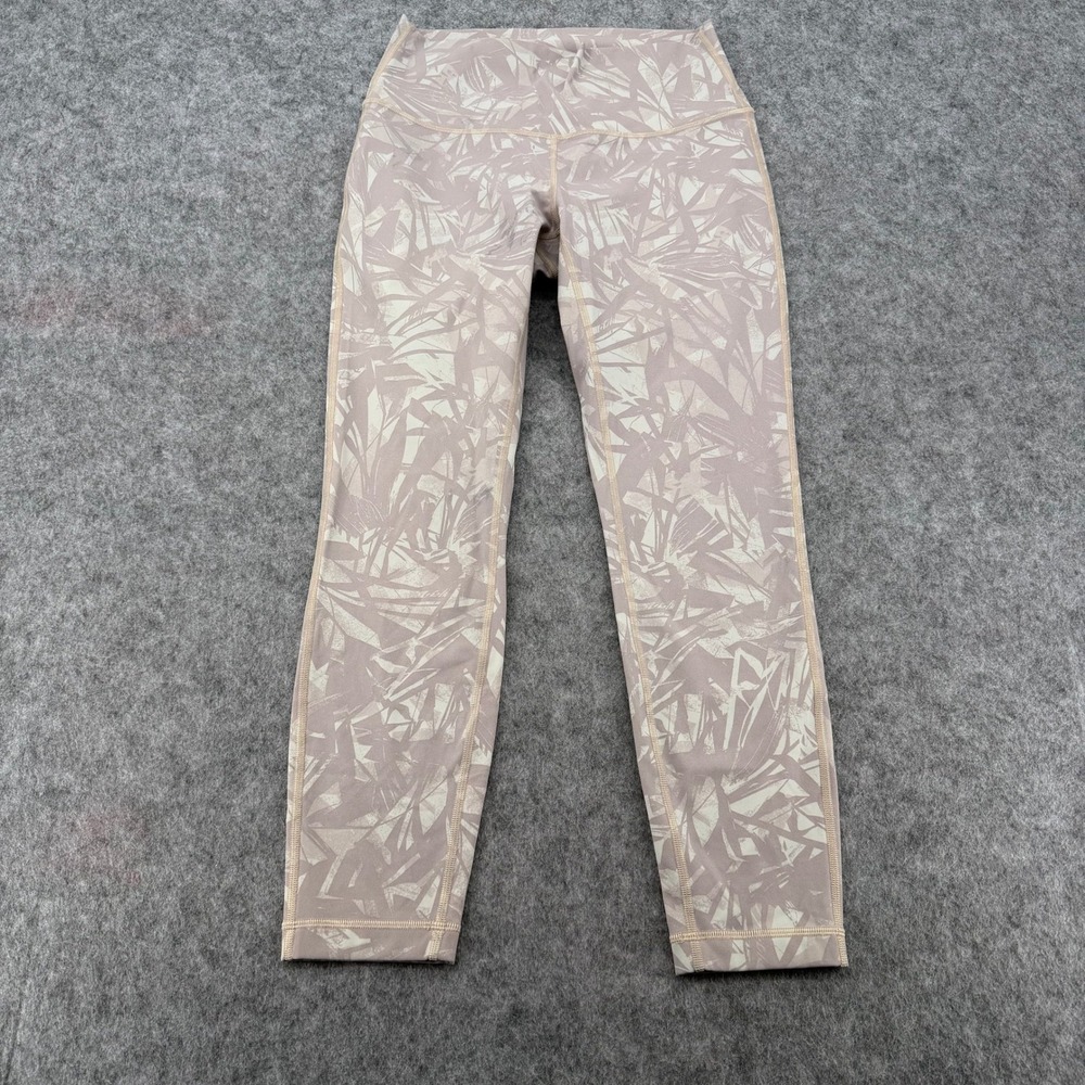 Lululemon Wunder Under High-Rise Tights 25 Pink Palm Print Luxtreme Size 8
